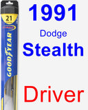 Driver Wiper Blade for 1991 Dodge Stealth - Hybrid