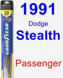 Passenger Wiper Blade for 1991 Dodge Stealth - Hybrid