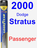 Passenger Wiper Blade for 2000 Dodge Stratus - Hybrid