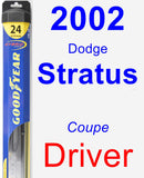 Driver Wiper Blade for 2002 Dodge Stratus - Hybrid