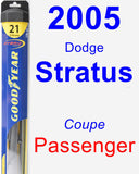 Passenger Wiper Blade for 2005 Dodge Stratus - Hybrid