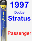 Passenger Wiper Blade for 1997 Dodge Stratus - Hybrid