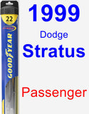 Passenger Wiper Blade for 1999 Dodge Stratus - Hybrid