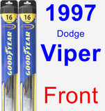 Front Wiper Blade Pack for 1997 Dodge Viper - Hybrid