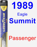 Passenger Wiper Blade for 1989 Eagle Summit - Hybrid