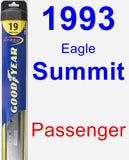 Passenger Wiper Blade for 1993 Eagle Summit - Hybrid