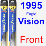 Front Wiper Blade Pack for 1995 Eagle Vision - Hybrid