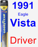 Driver Wiper Blade for 1991 Eagle Vista - Hybrid