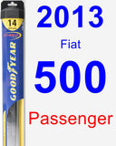 Passenger Wiper Blade for 2013 Fiat 500 - Hybrid