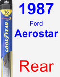 Rear Wiper Blade for 1987 Ford Aerostar - Hybrid