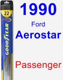 Passenger Wiper Blade for 1990 Ford Aerostar - Hybrid