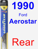 Rear Wiper Blade for 1990 Ford Aerostar - Hybrid