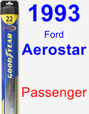 Passenger Wiper Blade for 1993 Ford Aerostar - Hybrid