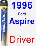 Driver Wiper Blade for 1996 Ford Aspire - Hybrid