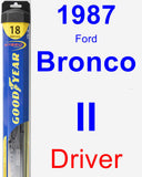 Driver Wiper Blade for 1987 Ford Bronco II - Hybrid