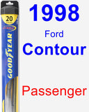 Passenger Wiper Blade for 1998 Ford Contour - Hybrid