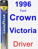 Driver Wiper Blade for 1996 Ford Crown Victoria - Hybrid