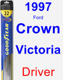 Driver Wiper Blade for 1997 Ford Crown Victoria - Hybrid