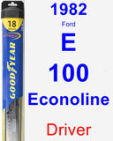 Driver Wiper Blade for 1982 Ford E-100 Econoline - Hybrid