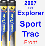 Front Wiper Blade Pack for 2007 Ford Explorer Sport Trac - Hybrid