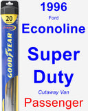 Passenger Wiper Blade for 1996 Ford Econoline Super Duty - Hybrid