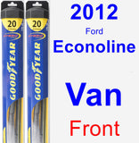 Front Wiper Blade Pack for 2012 Ford Econoline Van - Hybrid