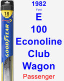 Passenger Wiper Blade for 1982 Ford E-100 Econoline Club Wagon - Hybrid