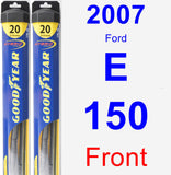 Front Wiper Blade Pack for 2007 Ford E-150 - Hybrid