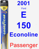 Passenger Wiper Blade for 2001 Ford E-150 Econoline - Hybrid