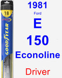 Driver Wiper Blade for 1981 Ford E-150 Econoline - Hybrid