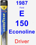 Driver Wiper Blade for 1987 Ford E-150 Econoline - Hybrid