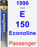 Passenger Wiper Blade for 1996 Ford E-150 Econoline - Hybrid