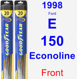 Front Wiper Blade Pack for 1998 Ford E-150 Econoline - Hybrid