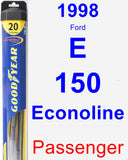 Passenger Wiper Blade for 1998 Ford E-150 Econoline - Hybrid