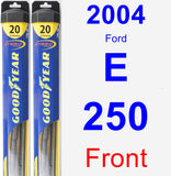 Front Wiper Blade Pack for 2004 Ford E-250 - Hybrid