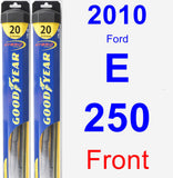 Front Wiper Blade Pack for 2010 Ford E-250 - Hybrid