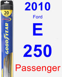 Passenger Wiper Blade for 2010 Ford E-250 - Hybrid