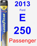 Passenger Wiper Blade for 2013 Ford E-250 - Hybrid