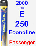 Passenger Wiper Blade for 2000 Ford E-250 Econoline - Hybrid