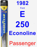 Passenger Wiper Blade for 1982 Ford E-250 Econoline - Hybrid