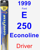 Driver Wiper Blade for 1999 Ford E-250 Econoline - Hybrid