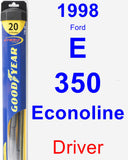 Driver Wiper Blade for 1998 Ford E-350 Econoline - Hybrid