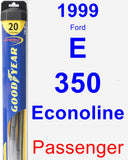 Passenger Wiper Blade for 1999 Ford E-350 Econoline - Hybrid