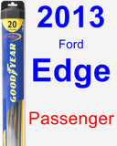 Passenger Wiper Blade for 2013 Ford Edge - Hybrid