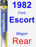 Rear Wiper Blade for 1982 Ford Escort - Hybrid