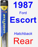 Rear Wiper Blade for 1987 Ford Escort - Hybrid