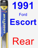 Rear Wiper Blade for 1991 Ford Escort - Hybrid