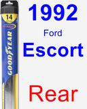 Rear Wiper Blade for 1992 Ford Escort - Hybrid