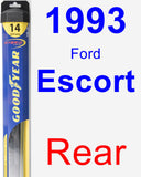 Rear Wiper Blade for 1993 Ford Escort - Hybrid