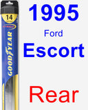 Rear Wiper Blade for 1995 Ford Escort - Hybrid